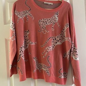 Loft leopard cheetah sweater